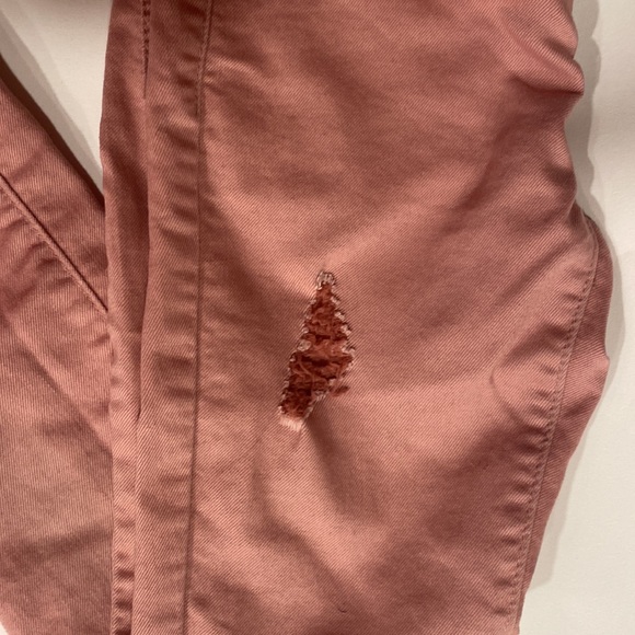 Blue Spice Distressed Jegging’s Skinny jeans rose pink Girls Size 10 - Picture 3 of 8